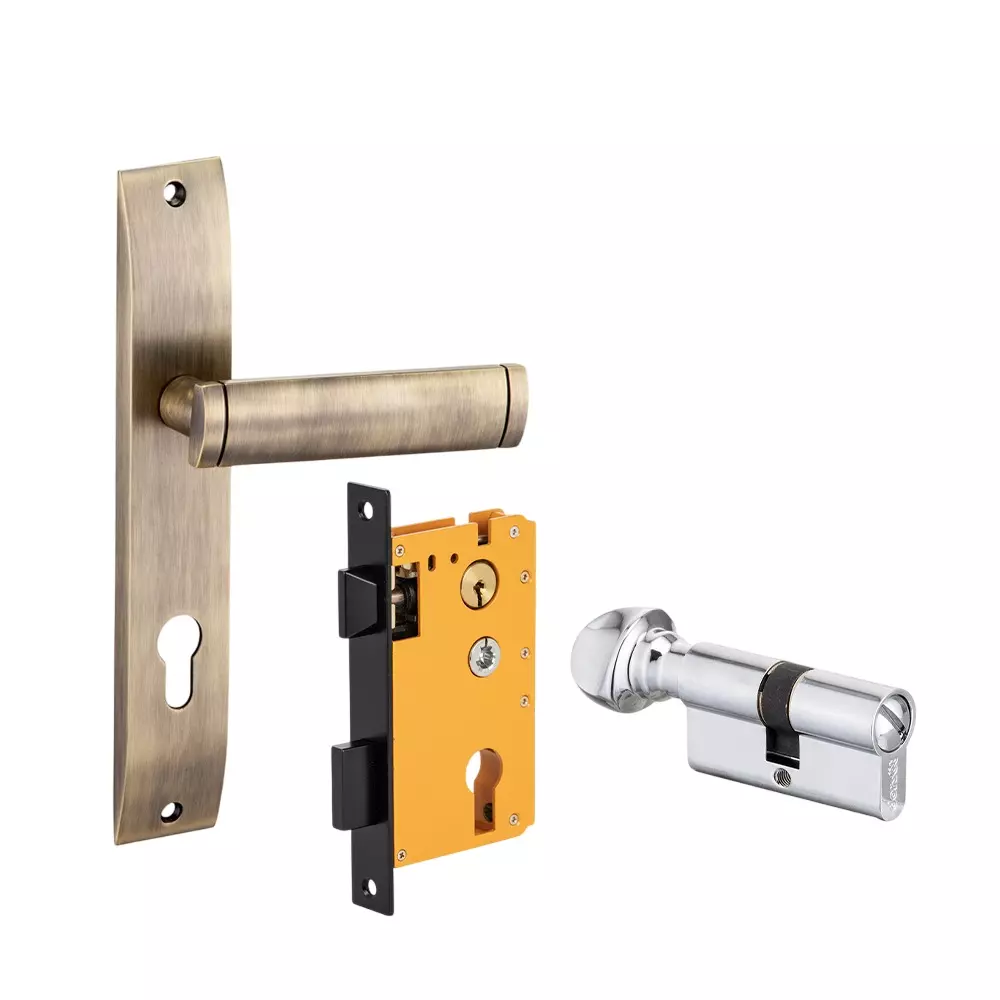 Dorset HL Series Dave Lock Sets With Coin and Knob Cylinder 60 mm PT Finish, HL DAV Dorset HL Series Dave Lock Sets With Coin and Knob Cylinder 60 mm PT Finish, HL DAV