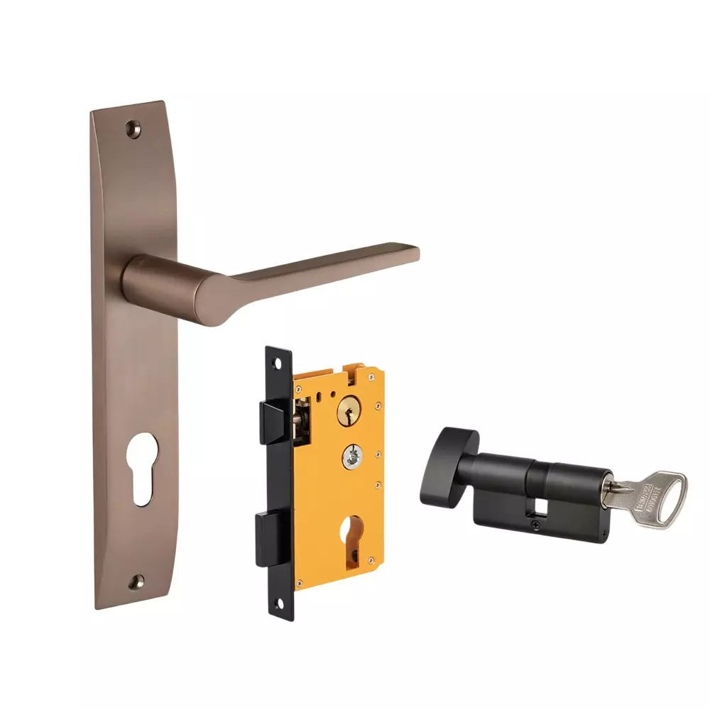 Dorset ML Series Chase Lock Sets With Knob and Key Cylinder 60 mm CB Finish, ML CHS Dorset ML Series Chase Lock Sets With Knob and Key Cylinder 60 mm CB Finish, ML CHS