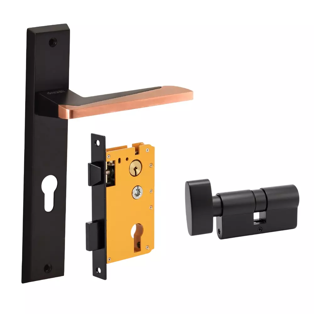 Dorset ML Series Rivaan Lock Sets With Coin and Knob Cylinder 70 mm GMCU Finish, ML RVN OR Dorset ML Series Rivaan Lock Sets With Coin and Knob Cylinder 70 mm GMCU Finish, ML RVN OR