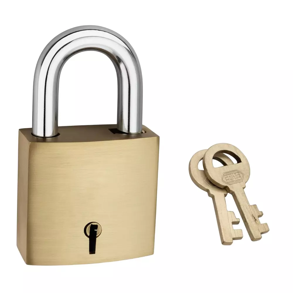 Harrison A-1 Series Padlock 40 mm Brass Finish with 2 Keys, 0005 Harrison A-1 Series Padlock 40 mm Brass Finish with 2 Keys, 0005
