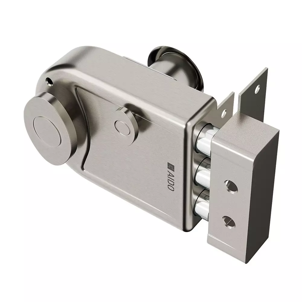 Product aido-xl-c-tri-version-rim-lock-with-dual-bolts-stainless-steel-finish-with-14-pin-dimple-keys-xl-c-1207 AIDO XL-C Tri Version Rim Lock with Dual Bolts Stainless Steel Finish with 14-Pin Dimple Keys, XL-C 1207