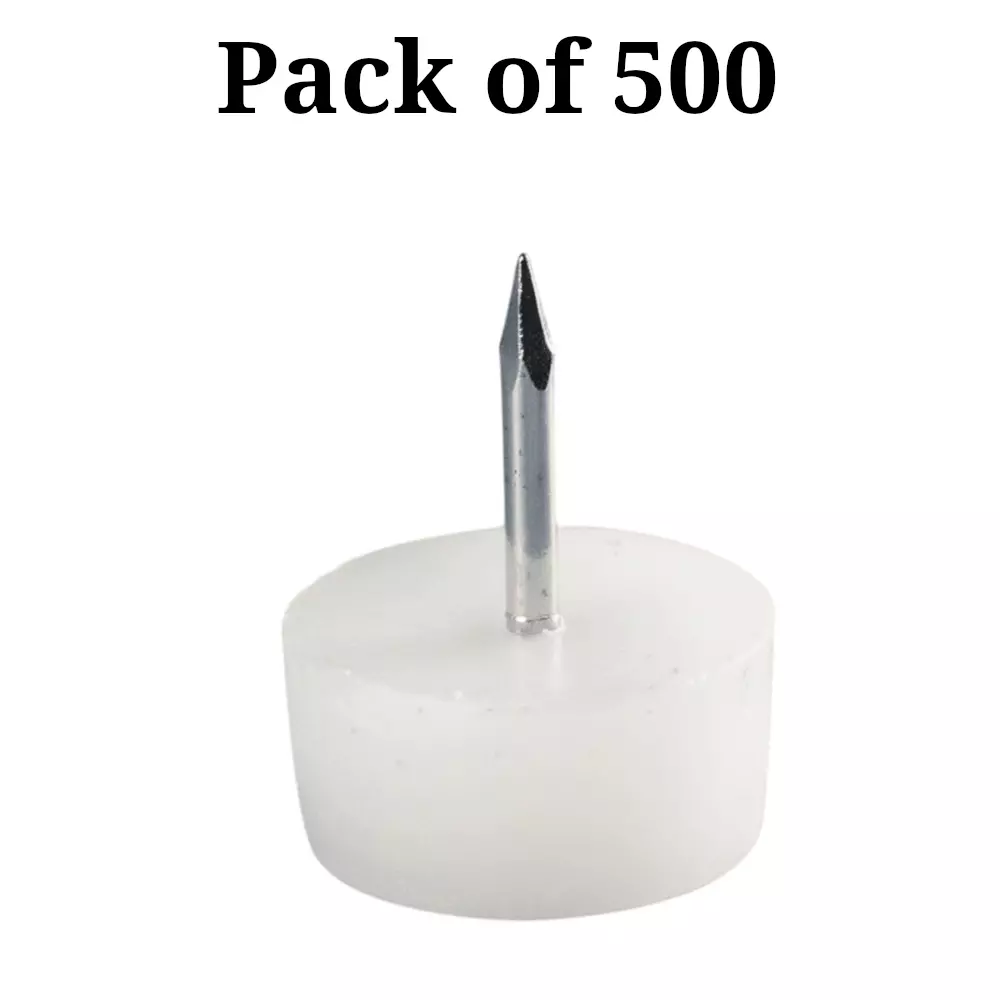 Buy ebco-plinth-pin-white-finish-size-15x8-mm-ideal-for-16-mm-above-board-thickness-pp15-pack-of-500 Ebco Plinth Pin White Finish, Size 15x8 mm Ideal for 16 mm & Above Board Thickness, PP15 (Pack of 500)