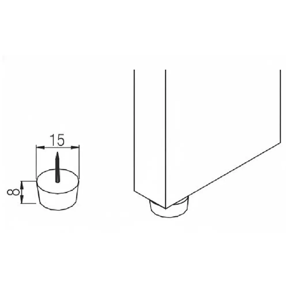 Best ebco-plinth-pin-white-finish-size-15x8-mm-ideal-for-16-mm-above-board-thickness-pp15-pack-of-500 Ebco Plinth Pin White Finish, Size 15x8 mm Ideal for 16 mm & Above Board Thickness, PP15 (Pack of 500)