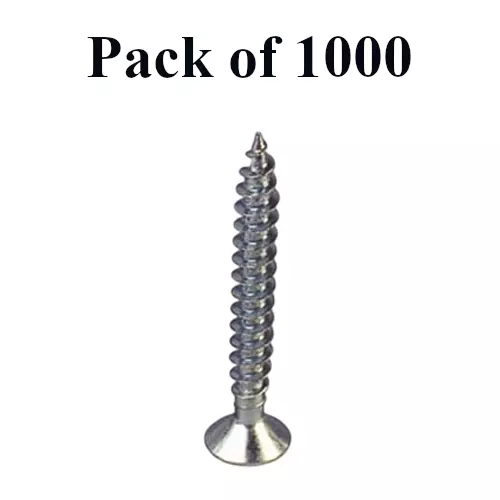 Buy ebco-chipboard-screw-pozi-recess-csk-head-raw-stainless-steel-finish-size-35-x-20-6-x-20-mm-cbs-3520-ss-pack-of-1000 Ebco Chipboard Screw Pozi Recess CSK Head Raw Stainless Steel Finish, Size 35 x 20 (6 x 20) mm, CBS-3520-SS (Pack of 1000)