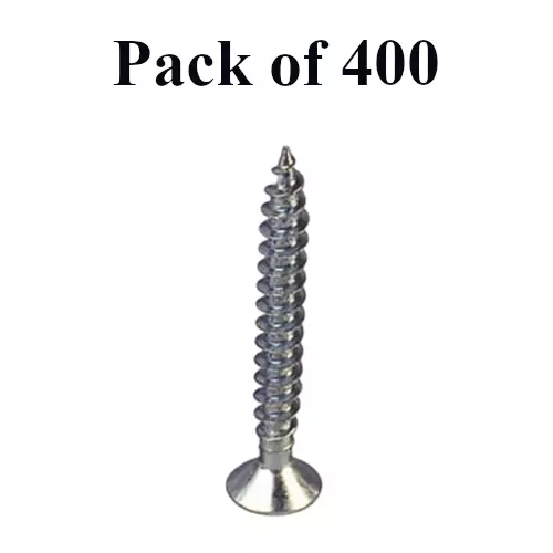 Buy ebco-chipboard-screw-pozi-recess-csk-head-raw-stainless-steel-finish-size-4-x-50-8-x-50-mm-cbs-4050-ss-pack-of-400 Ebco Chipboard Screw Pozi Recess CSK Head Raw Stainless Steel Finish, Size 4 x 50 (8 x 50) mm, CBS-4050-SS (Pack of 400)