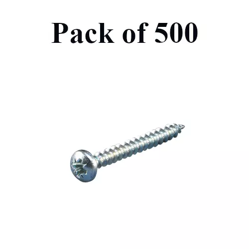 Buy ebco-chipboard-screw-pozi-recess-pan-head-zinc-plated-white-finish-size-4-x-30-8-x-30-mm-pcbs-4030-pack-of-500 Ebco Chipboard Screw Pozi Recess Pan Head Zinc Plated White Finish, Size 4 X 30 (8 x 30) mm, PCBS-4030 (Pack of 500)