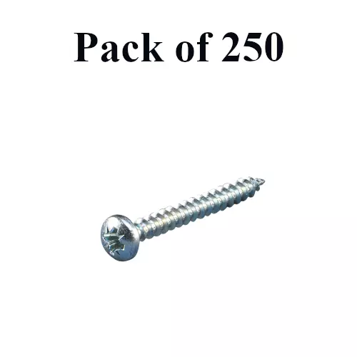 Buy ebco-chipboard-screw-pozi-recess-pan-head-zinc-plated-white-finish-size-4-x-40-8-x-40-mm-pcbs-4040-pack-of-250 Ebco Chipboard Screw Pozi Recess Pan Head Zinc Plated White Finish, Size 4 X 40 (8 x 40) mm, PCBS-4040 (Pack of 250)