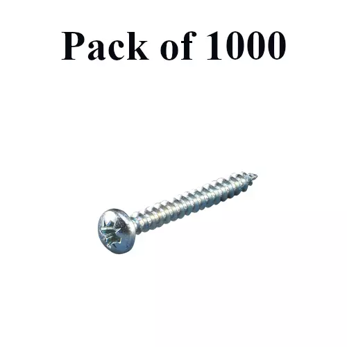 Buy ebco-chipboard-screw-pozi-recess-pan-head-zinc-plated-white-finish-size-4-x-16-8-x-16-mm-pcbs-4016-pack-of-1000 Ebco Chipboard Screw Pozi Recess Pan Head Zinc Plated White Finish, Size 4 X 16 (8 x 16) mm, PCBS-4016 (Pack of 1000)