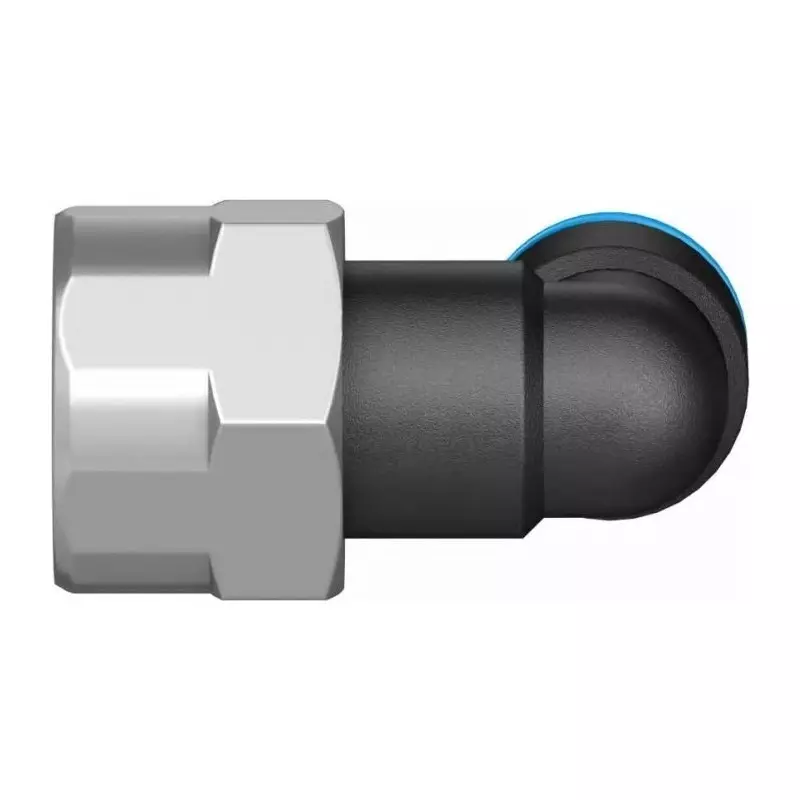 Buy festo-elbow-threaded-adaptor-qs-g-14-female-connector-a-threaded-to-tube-qslf-14-6-b Festo Elbow Threaded Adaptor QS G 1/4 Female Connector A Threaded-to-Tube, QSLF-1/4-6-B (Bag of 10 Pcs)