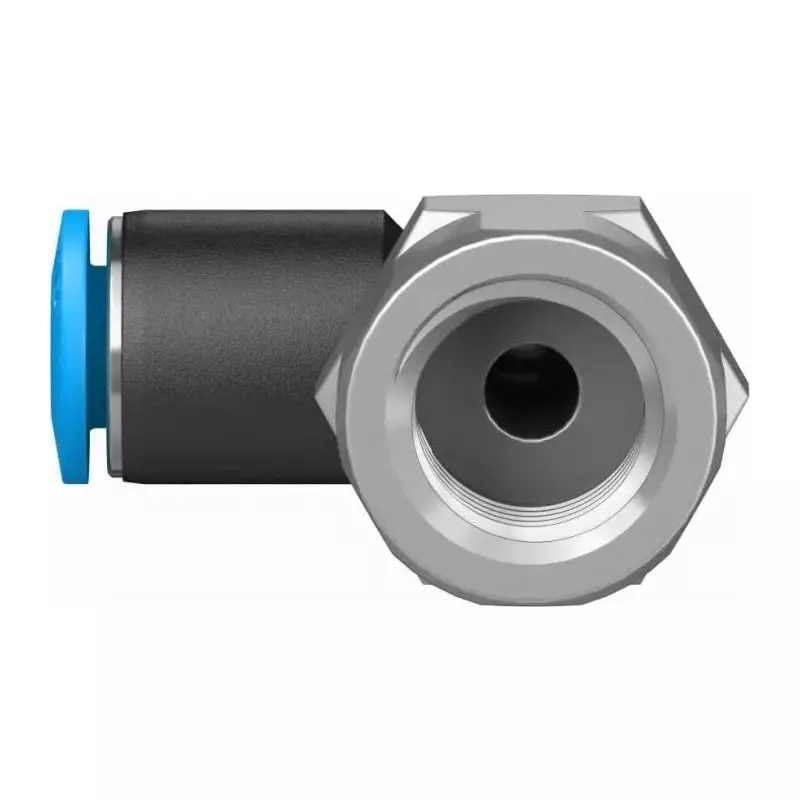 Best festo-elbow-threaded-adaptor-qs-g-14-female-connector-a-threaded-to-tube-qslf-14-6-b Festo Elbow Threaded Adaptor QS G 1/4 Female Connector A Threaded-to-Tube, QSLF-1/4-6-B (Bag of 10 Pcs)