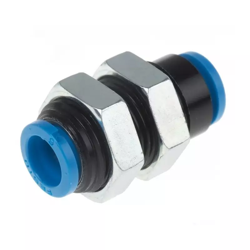 Buy festo-bulkhead-tube-to-tube-adaptor-qsms-push-in-6-mm-connector-a-tube-to-tube-qsms-6 Festo Bulkhead Tube-to-Tube Adaptor QSMS Push In 6 mm Connector A Tube-to-Tube, QSMS-6 (Bag of 10 Pcs)