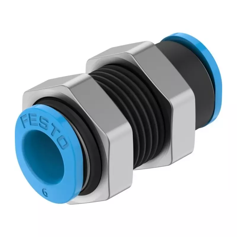 Best festo-bulkhead-tube-to-tube-adaptor-qsms-push-in-6-mm-connector-a-tube-to-tube-qsms-6 Festo Bulkhead Tube-to-Tube Adaptor QSMS Push In 6 mm Connector A Tube-to-Tube, QSMS-6 (Bag of 10 Pcs)