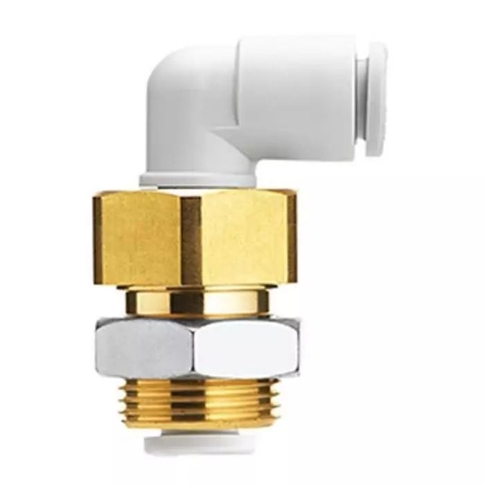 SMC KQ2 Series Elbow Fitting, Push In 8 mm to Push In 8 mm, Tube-to-Tube Connection Style, KQ2LE08-00N SMC KQ2 Series Elbow Fitting, Push In 8 mm to Push In 8 mm, Tube-to-Tube Connection Style, KQ2LE08-00N
