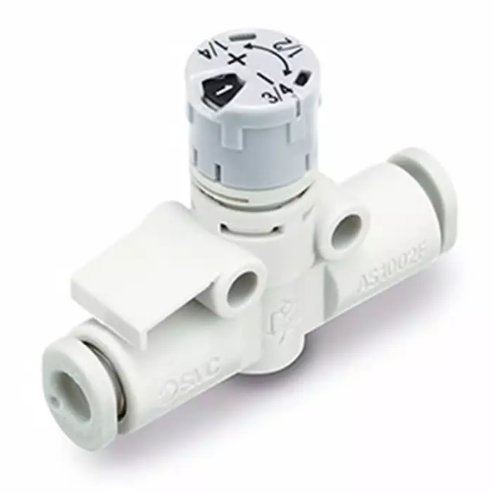 SMC AS1 Series Threaded Pneumatic Silencer Exhaust Restrictor Function Fitting, R 1/2 Inlet Port, 4 mm Tube Inlet, AS1002FS-04A SMC AS1 Series Threaded Pneumatic Silencer Exhaust Restrictor Function Fitting, R 1/2 Inlet Port, 4 mm Tube Inlet, AS1002FS-04A