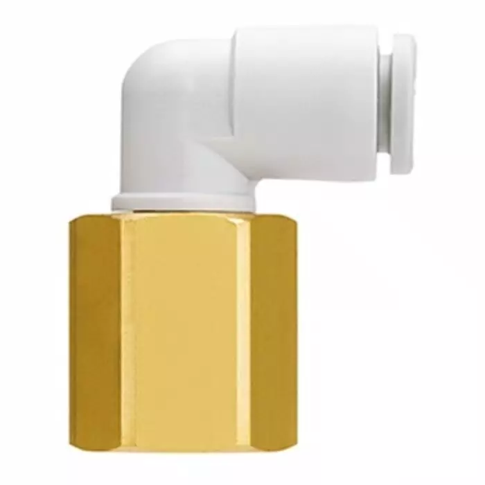 SMC KQ2 Series Elbow Threaded-toTube Adaptor, 10 mm to Rc 3/8, Threaded-to-Tube Connection Style, KQ2LF10-03A SMC KQ2 Series Elbow Threaded-toTube Adaptor, 10 mm to Rc 3/8, Threaded-to-Tube Connection Style, KQ2LF10-03A