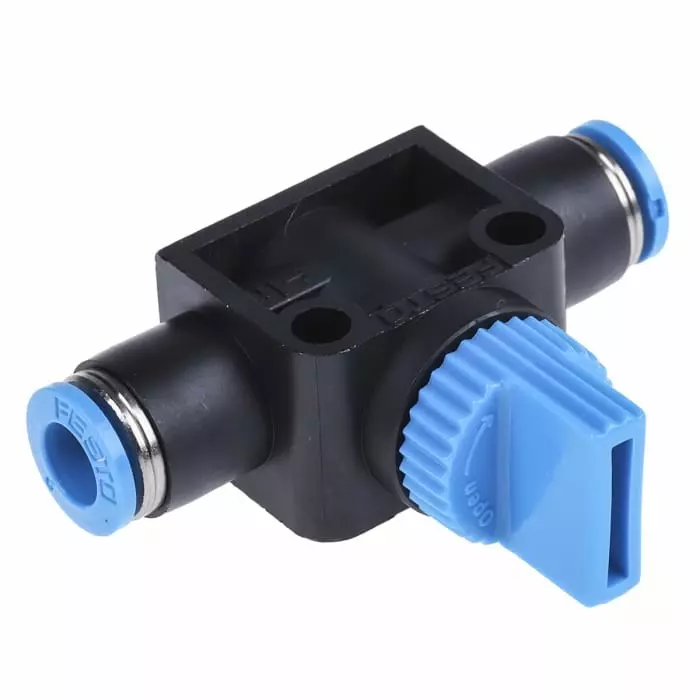 Festo HE Series Pneumatic Manual Control Valve, HE-2-QS-6 Festo HE Series Pneumatic Manual Control Valve, HE-2-QS-6