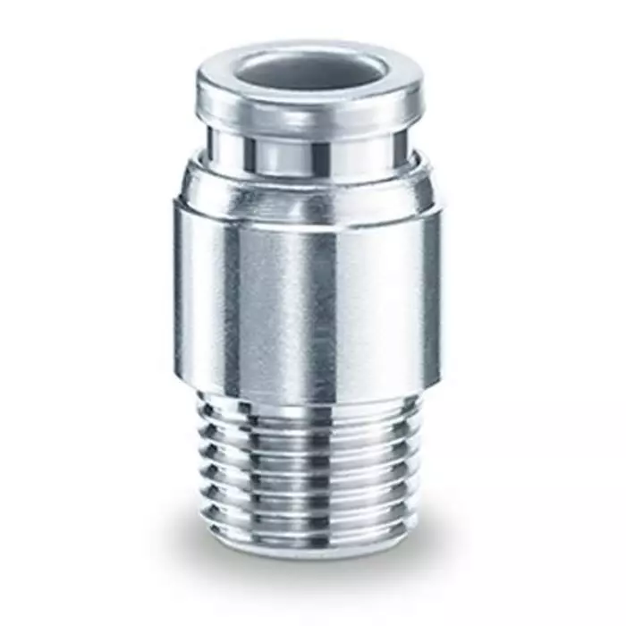 SMC KQG Series Male Connector, 8 mm to R 1/8 Male, Threaded-to-Tube Connection Style, KQG2S08-01-F SMC KQG Series Male Connector, 8 mm to R 1/8 Male, Threaded-to-Tube Connection Style, KQG2S08-01-F