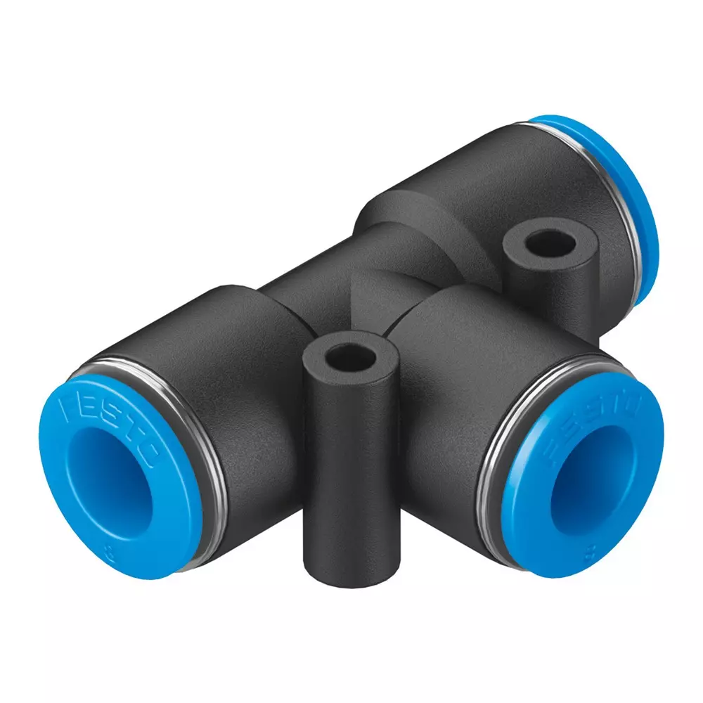 FESTO Push-in T-Connector PBT Housing Material 6.2 mm Nominal Size, QST-8-50 (Pack of 10) FESTO Push-in T-Connector PBT Housing Material 6.2 mm Nominal Size, QST-8-50 (Pack of 10)