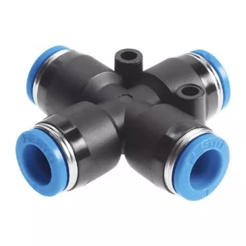 Festo Cross Tube-to-Tube Adaptor QSX Push In 8 mm Connector A, QSX-8 (Pack of 10 Pcs) Festo Cross Tube-to-Tube Adaptor QSX Push In 8 mm Connector A, QSX-8 (Pack of 10 Pcs)