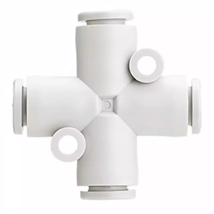 SMC KQ2T Series Cross Tube-to-Tube Adaptor, 6 mm to 6 mm, Tube-to-Tube Connection Style, KQ2TW06-00A SMC KQ2T Series Cross Tube-to-Tube Adaptor, 6 mm to 6 mm, Tube-to-Tube Connection Style, KQ2TW06-00A