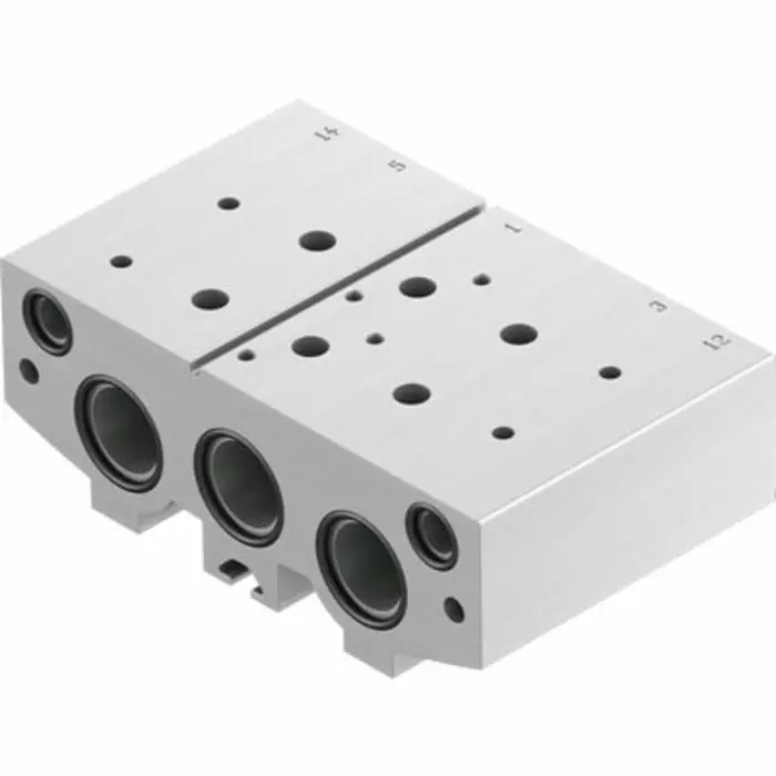 Festo VABM Pneumatic Manifold Fitting G 3/8 G 3/8, VABM-B10-20EEE-G38-2 Festo VABM Pneumatic Manifold Fitting G 3/8 G 3/8, VABM-B10-20EEE-G38-2