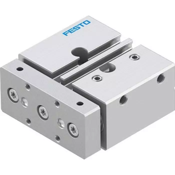 Festo Pneumatic Guided Cylinder DFM 10 mm Stroke, 12 mm, DFM-12-10-P-A-GF-F1A Festo Pneumatic Guided Cylinder DFM 10 mm Stroke, 12 mm, DFM-12-10-P-A-GF-F1A