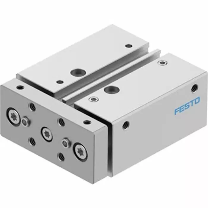 Festo Pneumatic Guided Cylinder DFM 10 mm Stroke, 16 mm, DFM-16-10-B-PPV-A-GF Festo Pneumatic Guided Cylinder DFM 10 mm Stroke, 16 mm, DFM-16-10-B-PPV-A-GF