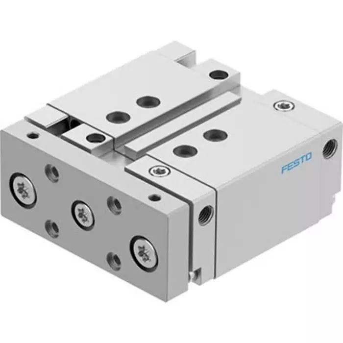 Festo Pneumatic Guided Cylinder DFM 25 mm Stroke, 32 mm, DFM-32-25-B-PPV-A-KF Festo Pneumatic Guided Cylinder DFM 25 mm Stroke, 32 mm, DFM-32-25-B-PPV-A-KF