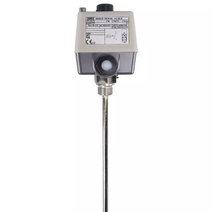 Buy jumo-surface-mount-capillary-thermostat-automatic-reset-60c-to-130c-60302170-1-066-00-0-00-20-13-46-150-8-6-000 Jumo Surface Mount Capillary Thermostat Automatic Reset 60°C to 130°C, 603021/70-1-066-00-0-00-20-13-46-150-8-6 000