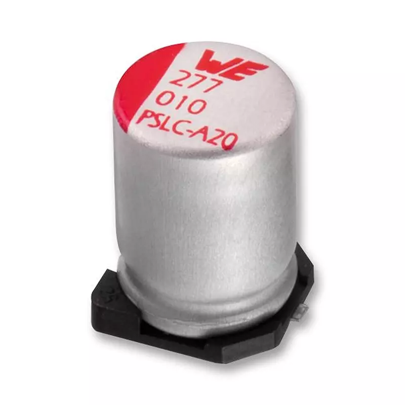 WURTH ELEKTRONIK Aluminium Polymer Capacitor, 68µf, 25V, 20%, 875075555003 WURTH ELEKTRONIK Aluminium Polymer Capacitor, 68µf, 25V, 20%, 875075555003