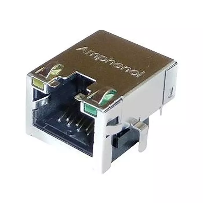 AMPHENOL COMMUNICATIONS SOLUTIONS RJ45 CONNECTOR, JACK, 8P8C, 1 PORT, TH, RJE7218864A1. AMPHENOL COMMUNICATIONS SOLUTIONS RJ45 CONNECTOR, JACK, 8P8C, 1 PORT, TH, RJE7218864A1.