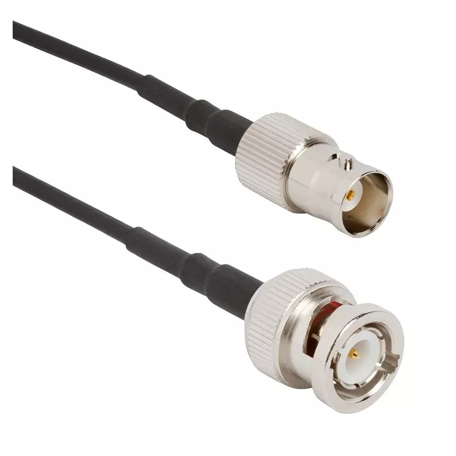 AMPHENOL RF RF Coaxial Cable Assemblies RF CABLE, BNC PLUG-JACK, 3.3FT, 095-850-269M100 AMPHENOL RF RF Coaxial Cable Assemblies RF CABLE, BNC PLUG-JACK, 3.3FT, 095-850-269M100