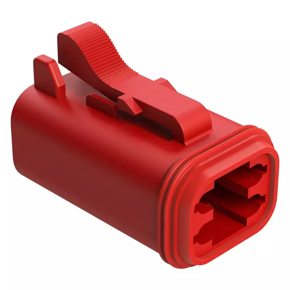 AMPHENOL SINE/TUCHEL AUTOMOTIVE HOUSING, PLUG, 4POS, 13A, RED, AT06-4S-RED AMPHENOL SINE/TUCHEL AUTOMOTIVE HOUSING, PLUG, 4POS, 13A, RED, AT06-4S-RED