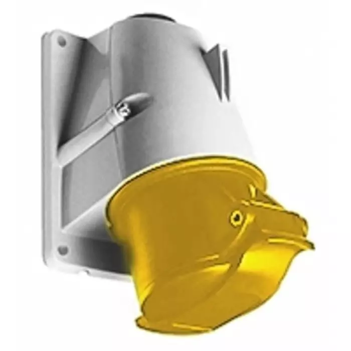 Amphenol Industrial CMA IP44 Yellow Panel Mount 3P + E Right Angle Industrial Power Socket, Rated At 16A, 110 V, 2CMA193104R1000316RS4 Amphenol Industrial CMA IP44 Yellow Panel Mount 3P + E Right Angle Industrial Power Socket, Rated At 16A, 110 V, 2CMA193104R1000316RS4