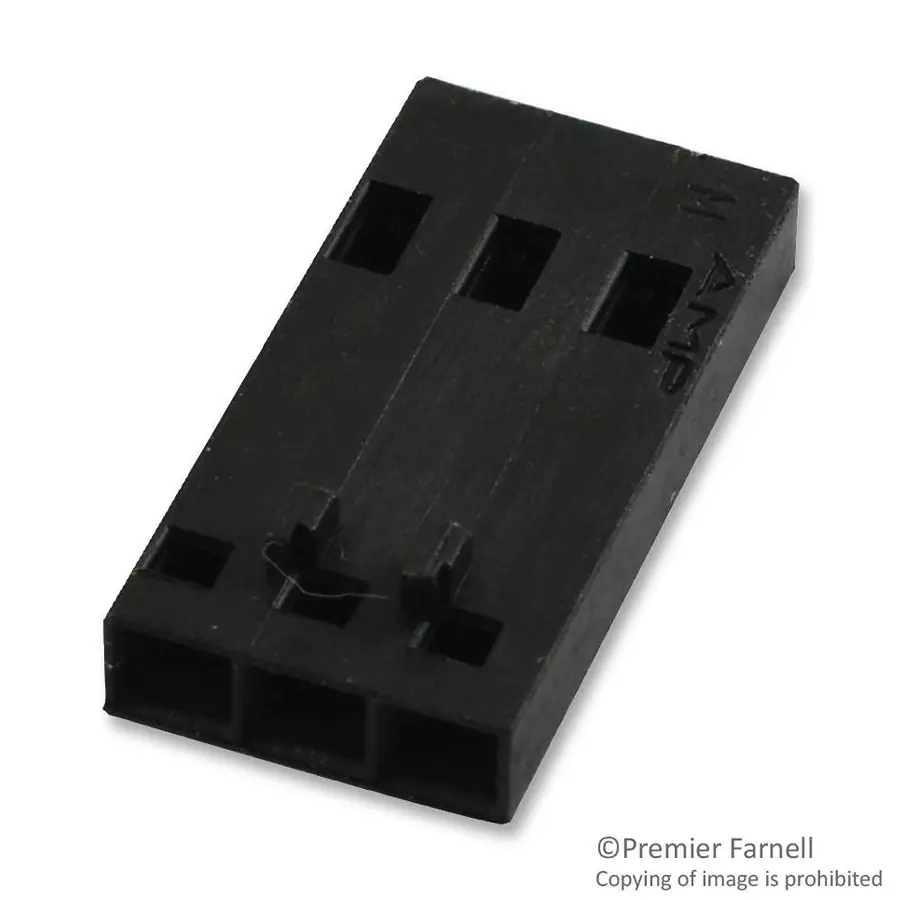 AMP - TE CONNECTIVITY CONNECTOR HOUSING, PLUG, 3POS, 2.54MM, 104503-2 AMP - TE CONNECTIVITY CONNECTOR HOUSING, PLUG, 3POS, 2.54MM, 104503-2