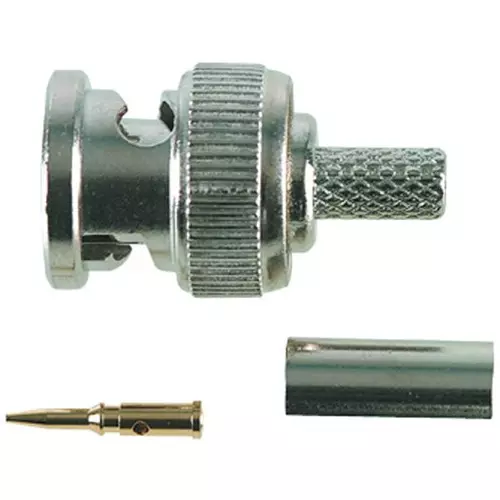 MULTICOMP PRO RF Connectors RF/COAXIAL, BNC PLUG, STRAIGHT, 75 OHM, CRIMP, MC23597 MULTICOMP PRO RF Connectors RF/COAXIAL, BNC PLUG, STRAIGHT, 75 OHM, CRIMP, MC23597