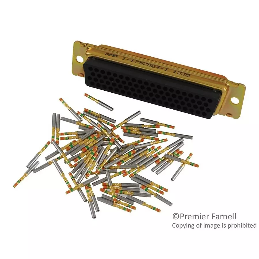 AMP - TE CONNECTIVITY HD-D SUB CONN, RCPT, DD, 78POS, CRIMP, 1-1757824-1 AMP - TE CONNECTIVITY HD-D SUB CONN, RCPT, DD, 78POS, CRIMP, 1-1757824-1