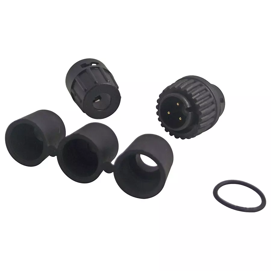 SWITCHCRAFT/CONXALL Circular Connector Plug, Size 20, 3 Position, Cable, 6282-3PG-3XX SWITCHCRAFT/CONXALL Circular Connector Plug, Size 20, 3 Position, Cable, 6282-3PG-3XX