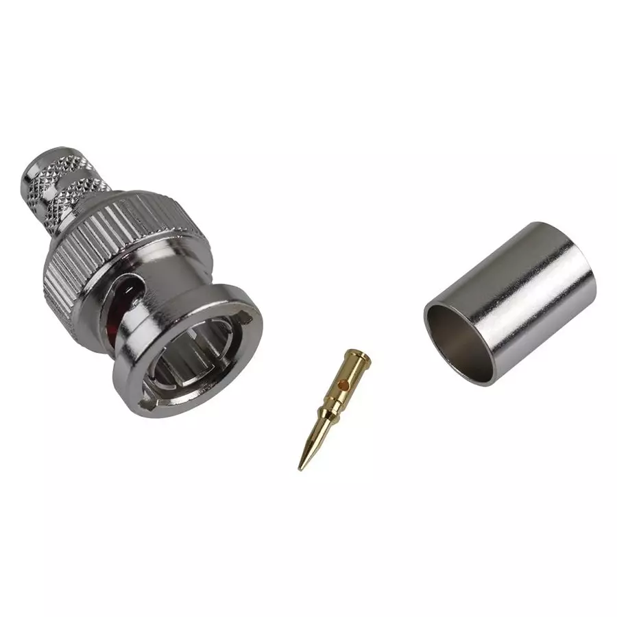 AMPHENOL RF RF Connectors RF/COAXIAL, BNC PLUG, STRAIGHT, 75 OHM, CRIMP, 112508 AMPHENOL RF RF Connectors RF/COAXIAL, BNC PLUG, STRAIGHT, 75 OHM, CRIMP, 112508