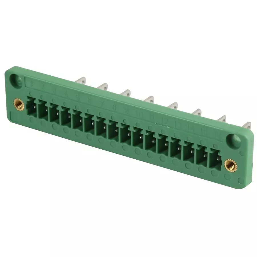 Phoenix Contact Pluggable Terminal Block Headers & Sockets TERMINAL BLOCK, HEADER, 16POS, TH, 1829471 Phoenix Contact Pluggable Terminal Block Headers & Sockets TERMINAL BLOCK, HEADER, 16POS, TH, 1829471