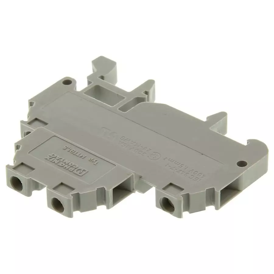 Phoenix Contact DIN Rail Terminal Blocks TERMINAL BLOCK, DIN RAIL, 4POS, 12AWG, 1414129 Phoenix Contact DIN Rail Terminal Blocks TERMINAL BLOCK, DIN RAIL, 4POS, 12AWG, 1414129