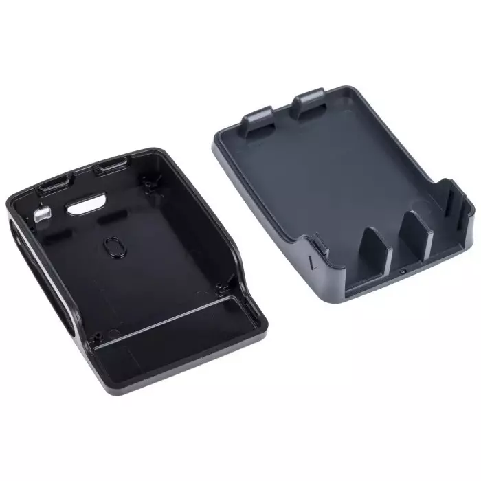 Shop raspberry-pi-plastic-case-for-use-with-raspberry-pi-4b-rpi4-case-blackgrey Raspberry Pi Plastic Case for use with Raspberry Pi 4B, RPI4 Case Black/Grey