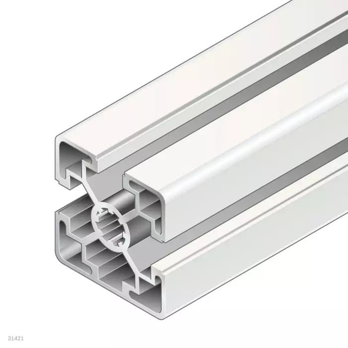 Buy bosch-rexroth-silver-aluminium-profile-strut-45-x-45-mm-10-mm-groove-1000-mm-length-38429924041000 Bosch Rexroth Silver Aluminium Profile Strut, 45 x 45 mm, 10 mm Groove, 1000 mm Length, 3842992404/1000