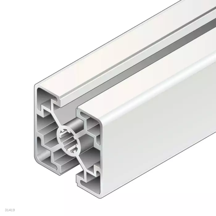 Buy bosch-rexroth-silver-aluminium-profile-strut-45-x-45-mm-10-mm-groove-1000-mm-length-38429924031000 Bosch Rexroth Silver Aluminium Profile Strut, 45 x 45 mm, 10 mm Groove, 1000 mm Length, 3842992403/1000