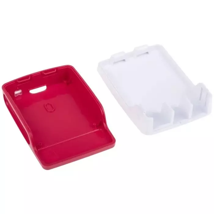 Shop raspberry-pi-plasticcase-for-use-with-raspberry-pi-4b-in-red-white-rpi4-case-redwhite Raspberry Pi Plastic Case for use with Raspberry Pi 4B in Red, White, RPI4 Case Red/White