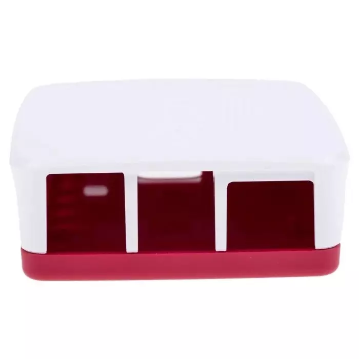 Order raspberry-pi-plasticcase-for-use-with-raspberry-pi-4b-in-red-white-rpi4-case-redwhite Raspberry Pi Plastic Case for use with Raspberry Pi 4B in Red, White, RPI4 Case Red/White