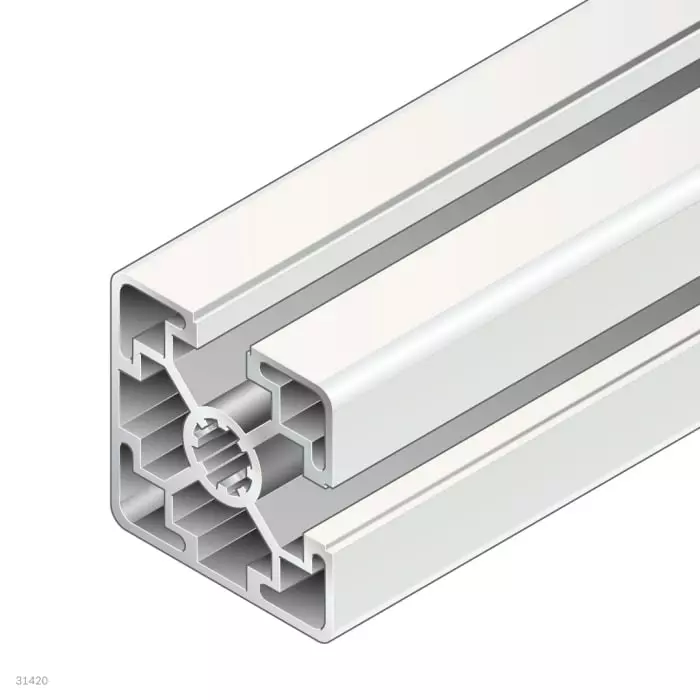Buy bosch-rexroth-silver-aluminium-profile-strut-45-x-45-mm-10-mm-groove-1000-mm-length-38429924021000 Bosch Rexroth Silver Aluminium Profile Strut, 45 x 45 mm, 10 mm Groove, 1000 mm Length, 3842992402/1000