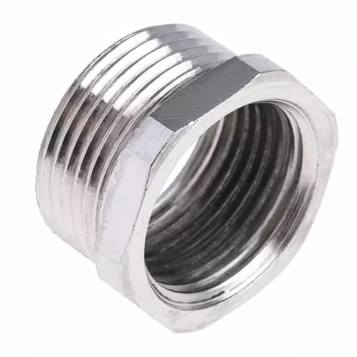 RS PRO Thread Converter Conduit Fitting 22.5 mm Nominal Size Brass Nickel IP66 Rating, M20 RS PRO Thread Converter Conduit Fitting 22.5 mm Nominal Size Brass Nickel IP66 Rating, M20