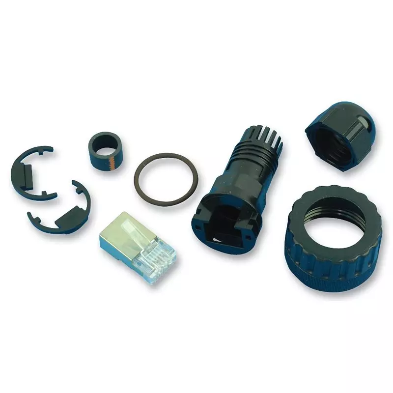 TE CONNECTIVITY Connector, Rj45, Plug, 8Pos, Cable, 1546440-1 TE CONNECTIVITY Connector, Rj45, Plug, 8Pos, Cable, 1546440-1