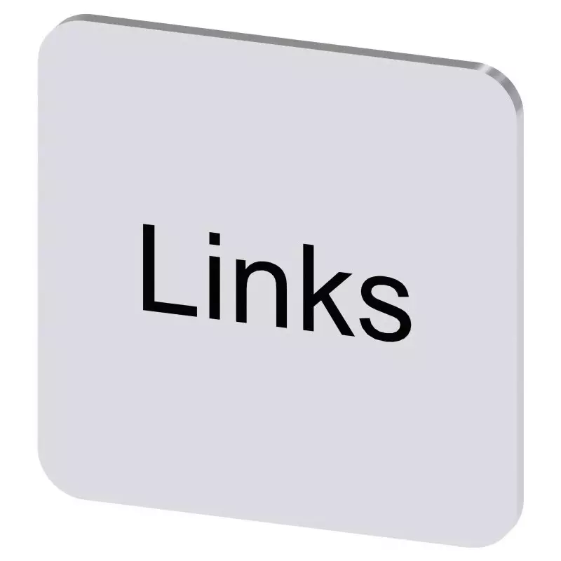 Siemens Labeling Plate, Links, 3SU1900-0AF81-0AJ0 Siemens Labeling Plate, Links, 3SU1900-0AF81-0AJ0